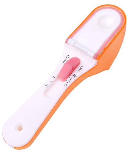 IMIKEYA 2piezas Medidoras De Ajustables Escala Para Cocinar y Hornear Naranja y Blanco