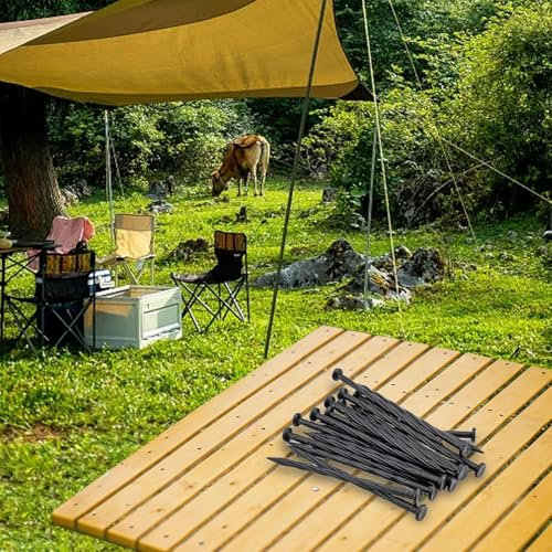 Lot de 30 piquets d'ancrage en plastique pour bordure de jardin et piquets de tente