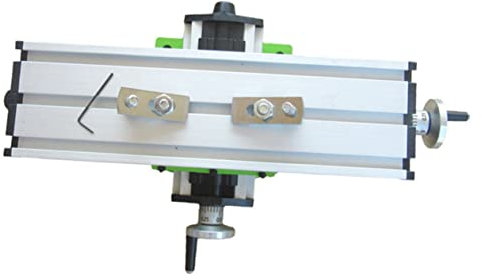Veemoon Worktable Vise for Milling Machine Bench Drill Press Vise Heavy Duty Aluminum Compatible Bench Drill Compound Slide Table