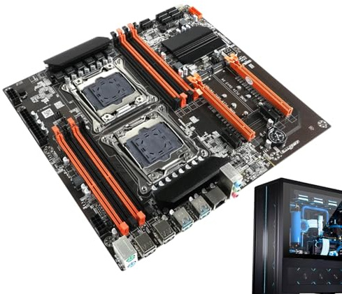 X99 PC Mainboard USB-DDR4 Rech-compatibile, motherboard a doppio canale | Potente aggiornamento per PC desktop, supporta l'architettura CPU moderna per il lavoro domestico, l'ufficio o le configurazio