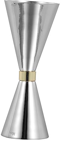 GLEAVI Ergonomic Design Measuring Cup Wine Measure Stainless Steel Cocktail Jigger Bar Tool