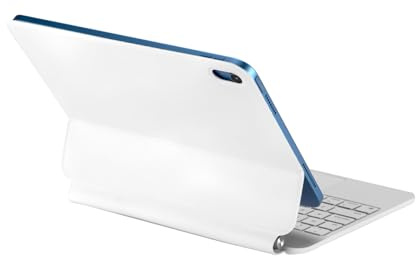 X8 Magic Control Custodia protettiva magnetica con tastiera tattile multi-touch, supporto regolabile a 135°(iPad 10a generazione 10,9 pollici 2022/iPad 11 pollici (A16) 2025) Bianco