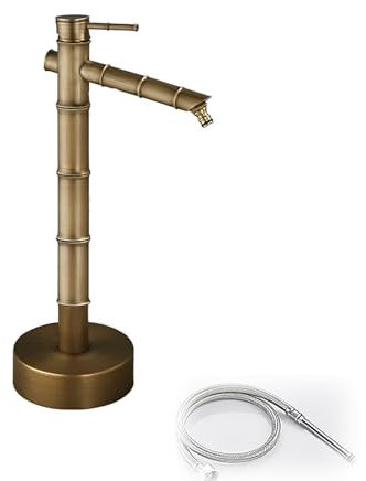 Colonne a Eau de Jardin Robinet Exterieur Fontaine de Jardin Réservoir d'eau Cylindrique Vertical en Métal Antigel pour L'Irrigation des Pâturages Agricoles Et des Arrière-Cours (20 Po/51 cm)