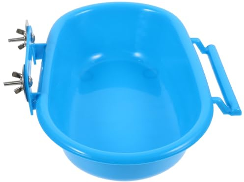HOMOCONO Multifunktionale Papageienbadewanne Und Vogeldusche Aus Robustem Material Hängendes Badebecken Für Kleine Vögel Im Käfig Und Sandbad