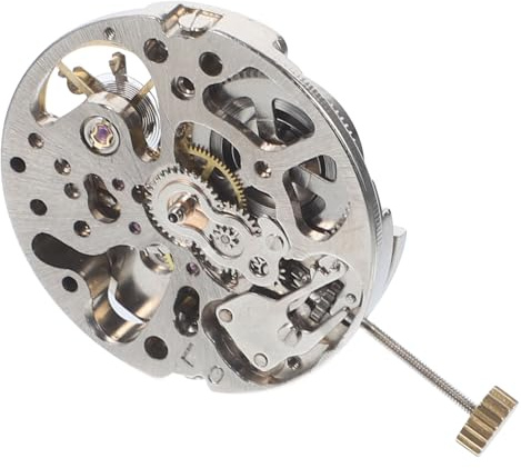 BESTonZON Automatikuhr Ersatzteil 1 Stück Weißes Skelett Quarzwerk Armbanduhr Zubehör für Uhrenreparatur