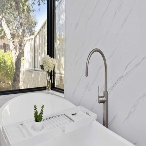 Carrara Marble Shower Panels 1200mm x 2400mm x 10mm Easy to Install PVC Made Wet Wall Panels