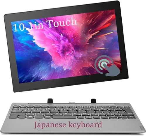 Lenovo IdeaPad D330-10IGM Ordinateur portable tactile 2 en 1, Intel Celeron N4000, 4 Go de RAM, 64 Go SSD, écran 10,1, tablette étudiante, clavier japonais, Windows 11 Pro (renouvelé)