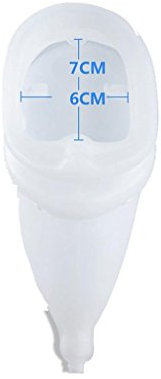 WAOBE Dispositivo urinario - Cama de Silicona para Ancianos Incontinencia urinaria Masculina/Masculina Ancianos Bolsa de orina para Adultos Catéter urinario Extraíble Limpieza, B