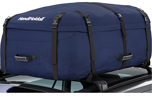 HandiWorld HandiHoldall Groß 330 Liter Weiche Dachbox - Faltbare Wetterfeste Dachtasche mit Festem Boden - Marineblau