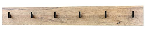 Vladon Wandgarderobe Wandpaneel Garderobenpaneel Linea, Made in Germany, in Eiche Natur