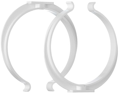 Ø 125mm Kunststoff Rohrschelle Rohrhalter - Montagebügel für Lüftungsrohr - 2 Stück