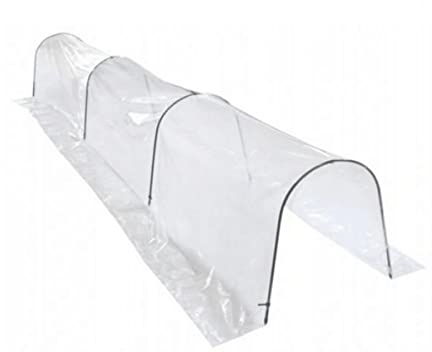 Folientunnel Gewächshaus für Garten und Beet Pflanztunnel //EXTRA BREIT// (4m Tunnel)