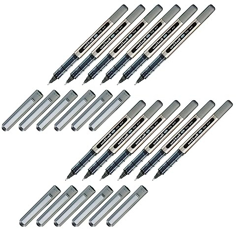 Uni-Ball 205058 - Tintenroller Uni-Ball Eye UB-157, fine, 0,4 mm, schwarz, 12 Stück