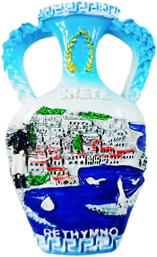 Kreta Griechenland Rethymno Kreta Kühlschrankmagnet Kühlschrankmagnet Dekoration Magnet Aufkleber Souvenir Harz Handwerk