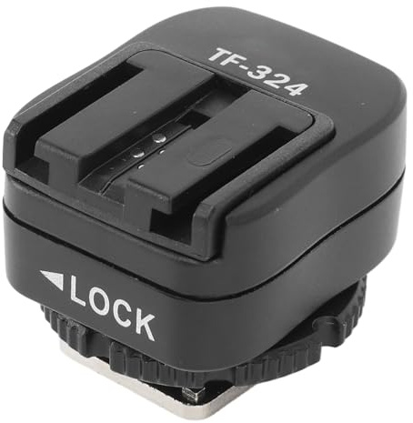 Robuster Blitzschuh-Adapter mit PC-Synchronisationsanschluss, Benutzerfreundliches Design, Breite Kompatibilität, Genaue Passform für Blitzgeräte der -Serie, mit
