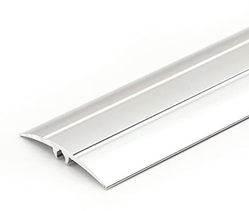 Doorway Uneven Floor Transition Strip, T Molding Transition Strip, Black Gold Grey Red White, 36 Laminate Flooring Doorway Vinyl Wood Floor Reducer Flute Aluminum Alloy, Arched Thresholds Ramp (Colo