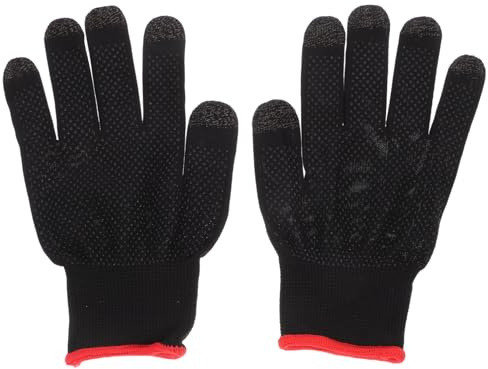 FONDOTIN 1paar Anti-schweiß Gaming Handschuhe Für Touchscreen Atmungsaktive Fingerhandschuhe Für Mobiles Spielen Mit Elastischem Design Und Rutschfester Oberfläche Für Optimalen Grip