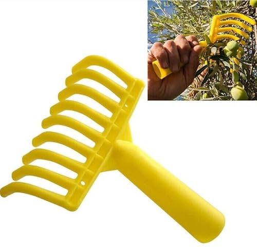 Generic 10x Rastrello in Plastica per Raccolta Olive, 9 Denti, 13,5x17 cm, Senza Manico