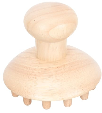 Beaupretty 1pezzi Massaggiatore per Capelli in Legno Liscio Pettine Portatile per Massaggio Scalpo Apparecchio per Massaggio Testa Antistatico