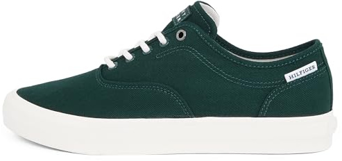 Tommy Hilfiger Sneaker con Suela Vulcanizada Hombre Low Oxford Twill con Logotipo