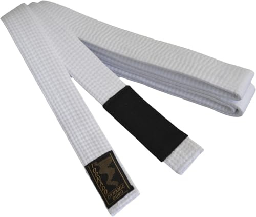 TEKKA BUDO BJJ Gürtel Brazilian Jiu Jitsu Farbgürtel mit schwarzem Balken - blau, braun, violett, weiß - 260 bis 330 cm