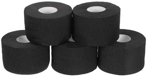 Ipetboom Cinta de Cuello para Peluquería Papel Desechable 5 Piezas Tamaño Estándar Protección Cuello para Salones de Belleza y Barberías Absorbente Suave