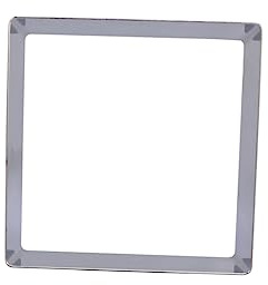 PHENOFICE Square 7 Inch Stainless Steel Mousse Ring Cake Cutter Baking Pastry Mold for Dessert Professionals and Home Baking