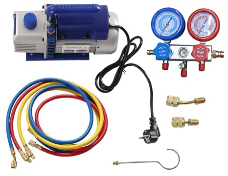 3CFM - Pompa a vuoto per aria condizionata, 1/4 HP monostadio per sistemi di raffreddamento auto R134a/R410a