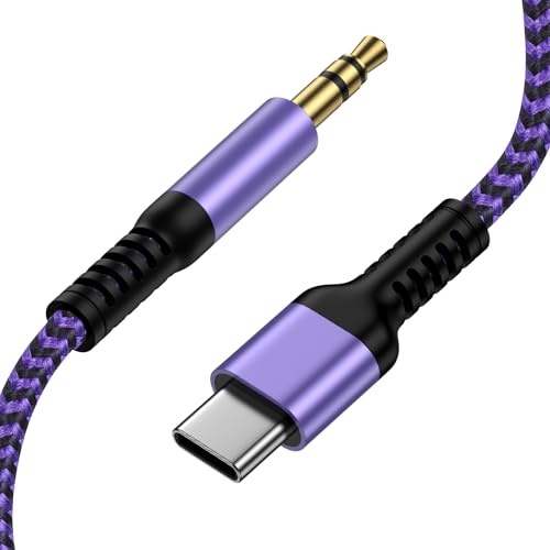 Aux Cable for iPhone in Car,1M USB Type C to 3.5mm Audio Aux Jack Cable