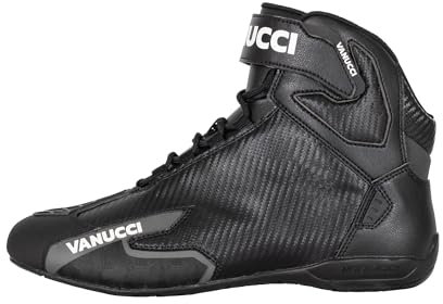 Vanucci VSB-3 Motorradstiefel Herren, Touring Stiefel, Biker Boots, Motorradschuhe Mit CE-Zertifizierung, Robuste Stiefel Herren Für Motorrad Zubehör, Größe 40