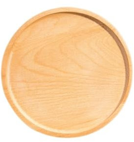 FAJNUZI2024 Tablett Inländisches rundes Tablett, Brot, Kuchen, Backen, Tee-Tablett, Weintasse, Teetasse, Tablett, kommerzielles Massivholz-Tablett, Partygetränk, Dim-Sum-Tablett Serviertablett