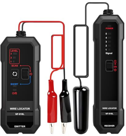 Underground Wire Locator with Earphones- Cable Tracer Kit Tone Generator for Pet Fence, Buried Sprinkler Valve, Irrigation Systems