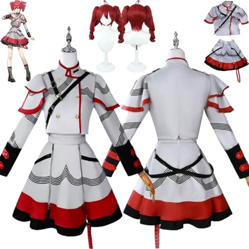 Costume da Cosplay per Personaggio Anime Cantante Virtuale per Donne con Parrucca e Accessori - Set Completo per Halloween, Carnevale, Eventi
