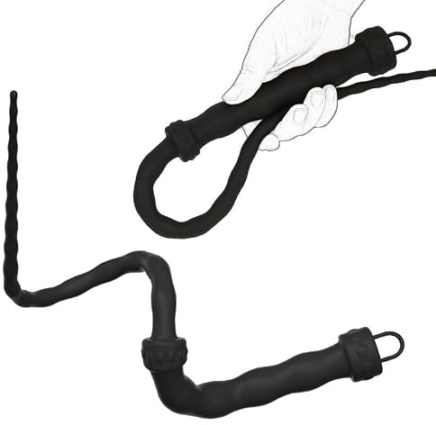 Frustino BDSM in silicone con anello e manico ergonomico – Flogger leggero con cinturino da polso, ideale per spanking sensuale, giochi di coppia e momenti fetish