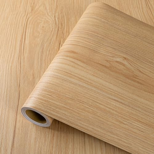 PVC Bodenbelag Selbstklebend Vinylboden Selbstklebend, Vinyl Holzoptik Bodenaufkleber, Wasserdicht Verschleißfest für Küche Wohnzimmer Badezimmer Dunkelgraue Holzmaserung 30X1000cm/Rolle