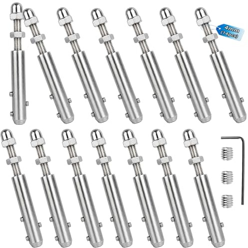 Brslainn - Tensor de cable (acero inoxidable, 4 mm, con llave en L)