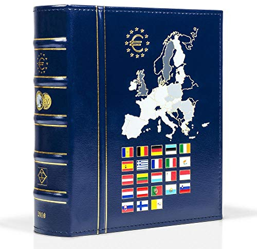 Leuchtturm Münzalbum Vista, Euro-Jahrgang 2019, inkl. Schutzkassette, blau