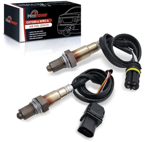 MAXFAVOR 2Pcs Oxygen Sensor Upstream Downstream Replacement for BMW 128I 135I 323I 328I 330I 335I 525I 528I 530I X3 X5 Z4 2007 2008 2009 2010-2013 3.0L for Cylinder 4/5/6 234-5138 234-4892 O2 Sensor
