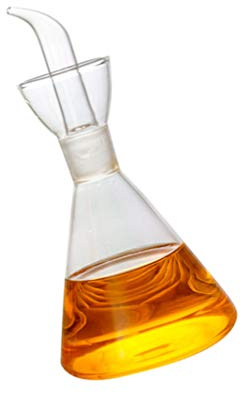 HEMOTON Ölspenderflasche Glas 250 ml Mit Tropfauslauf Olivenölflasche Für Öl Essig Und Saucen Auslaufsicher Mit Tropfkragen Für Kochen Servieren Und Küche
