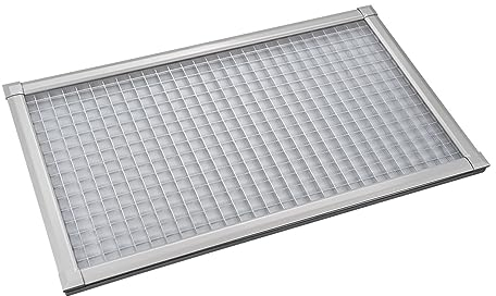 Nematek Lichtschachtabdeckung Pro - Premium Kellerschachtabdeckung in 60 x 115 cm - Lichtschachtabdeckung Edelstahl - cleanes Design für sauberen Lichtschacht