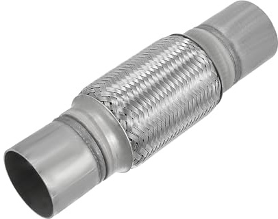 X AUTOHAUX 2.25x6x10 Vehicle Exhaust Flex Pipe with Welding Extension Pipe