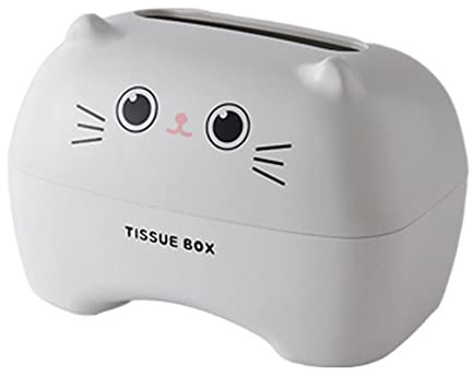 LICHENGTAI Taschentuchbox aus Kunststoff, Kosmetiktücherbox Cartoon Papierhandtuch Box Feuchttücher-Box Taschentuchspender Tissue Container für Esszimmer Küche Schlafzimmer Kommoden Heimdekoration