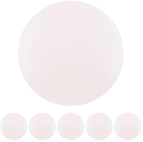 Jacobi Decor Cake Company Tortenplatte weiß rund 350 x 10 mm | 5 Stück Cake Board rund | auch für dicke und mehrstöckige Torten | hochwertige Alukaschierung | 10mm dick