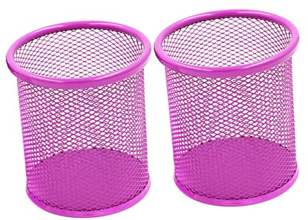 EXCEART 4stücke Runder Mesh Stiftehalter Eleganter Schreibtisch-Organizer Für Bürobedarf Hoher Und Stabiler Stifthalter Für Scheren Und Lineale Für Zuhause Büro