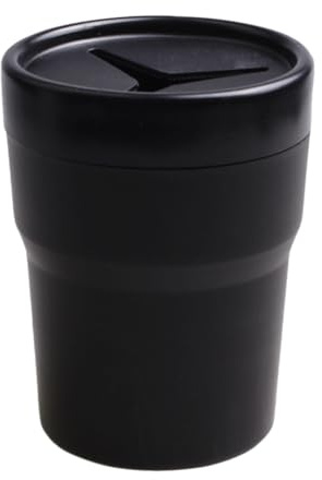 Car Cup Holder Organizer for Change Coins, Cards, Phone and Cash Storage - Black Abs Space-Saving Slot Organizer for Tidy and Stylish Car Interior