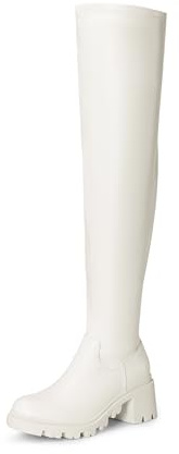 DREAM PAIRS Stivali Alti Donna Sopra il Ginocchio Stivali Casual da Indossare al Ginocchio Stivali Donna Caldi e Alla Moda