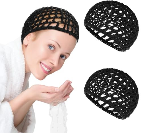 Sibba 2 Retine per Capelli All'Uncinetto per Dormire A Maglia All'Uncinetto per Dormire E Dormire per Donne E Ragazze