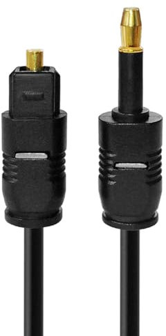 Toslink cavo ottico digitale 3,5 mm connettore placcato oro 3,5 mm adattatore cavo audio ottico 1 metro/1,5 m/2 m/3 m/5 metri