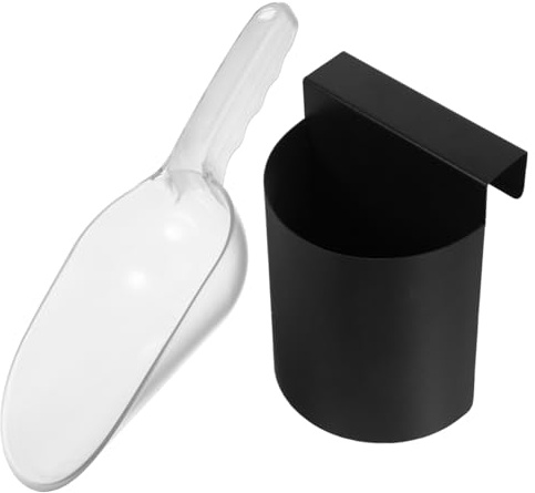 IMIKEYA Kunststoff Eis- Und Getreideschaufel Set Mit Halter Vielseitiger Scoop Löffel Für Eiswürfel Mehl Und Nüsse Praktisch Für Bar Buffet Und Haushalt