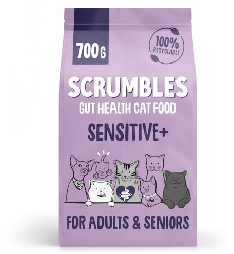 Scrumbles Sensitive+ Chicken Grain Free Dry Cat Food 700g